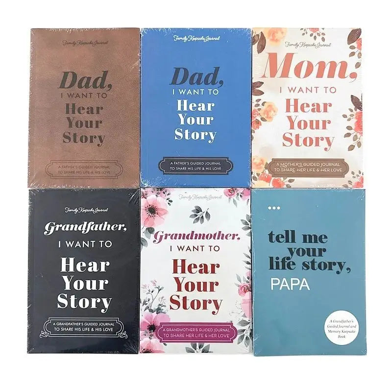 Dad / Mom, I Want to Hear Your Story Notebook a Father'S Guided Journal Multipurpose Notepad Book Keepsake Journal