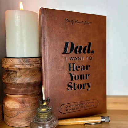 Mom, I Want to Hear Your Story - the Gift Your Mom Will Love Dad Mom Leather Memory Books Dad, I Want to Hear Your Story