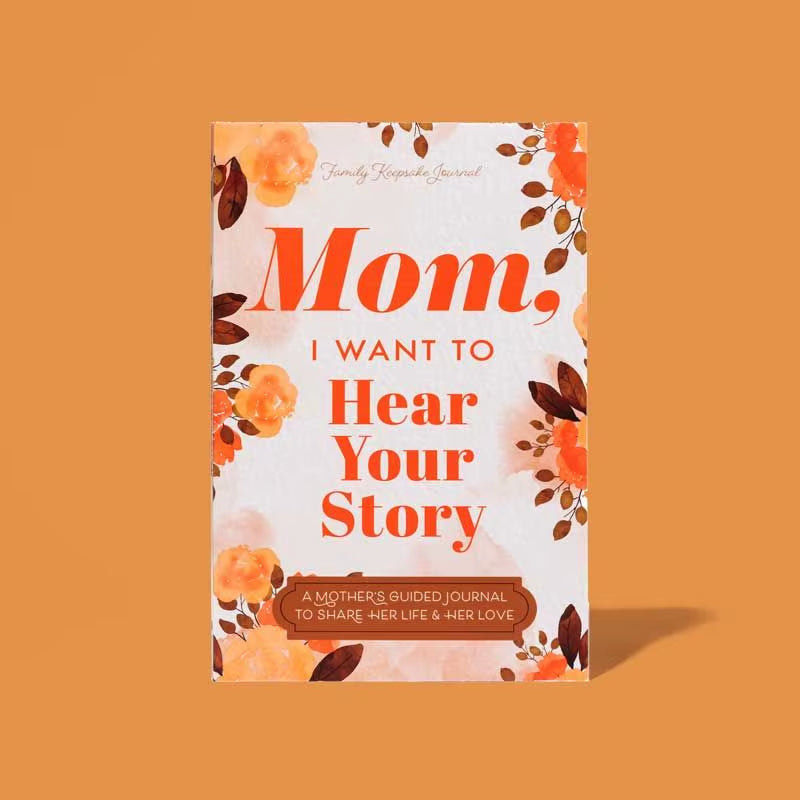 Mom, I Want to Hear Your Story - the Gift Your Mom Will Love Dad Mom Leather Memory Books Dad, I Want to Hear Your Story