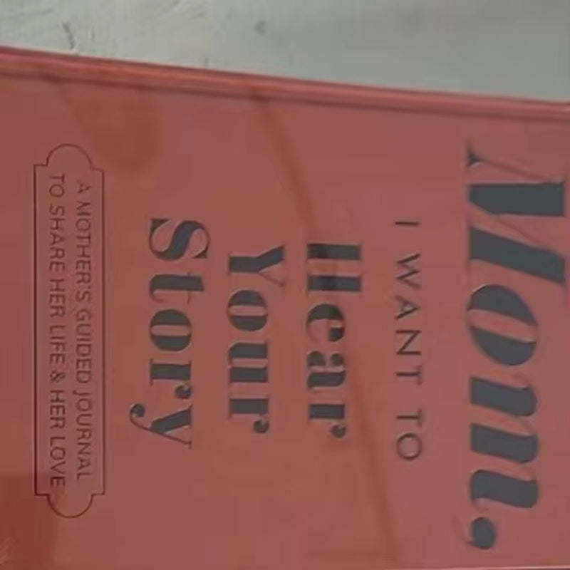 Mom, I Want to Hear Your Story - the Gift Your Mom Will Love Dad Mom Leather Memory Books Dad, I Want to Hear Your Story