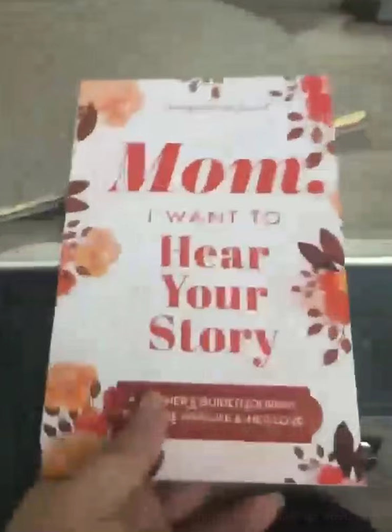 Mom, I Want to Hear Your Story - the Gift Your Mom Will Love Dad Mom Leather Memory Books Dad, I Want to Hear Your Story